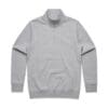 5125 HALF ZIP CREW GREY MARLE  69790