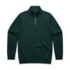 5125 HALF ZIP CREW PINE GREEN  03845