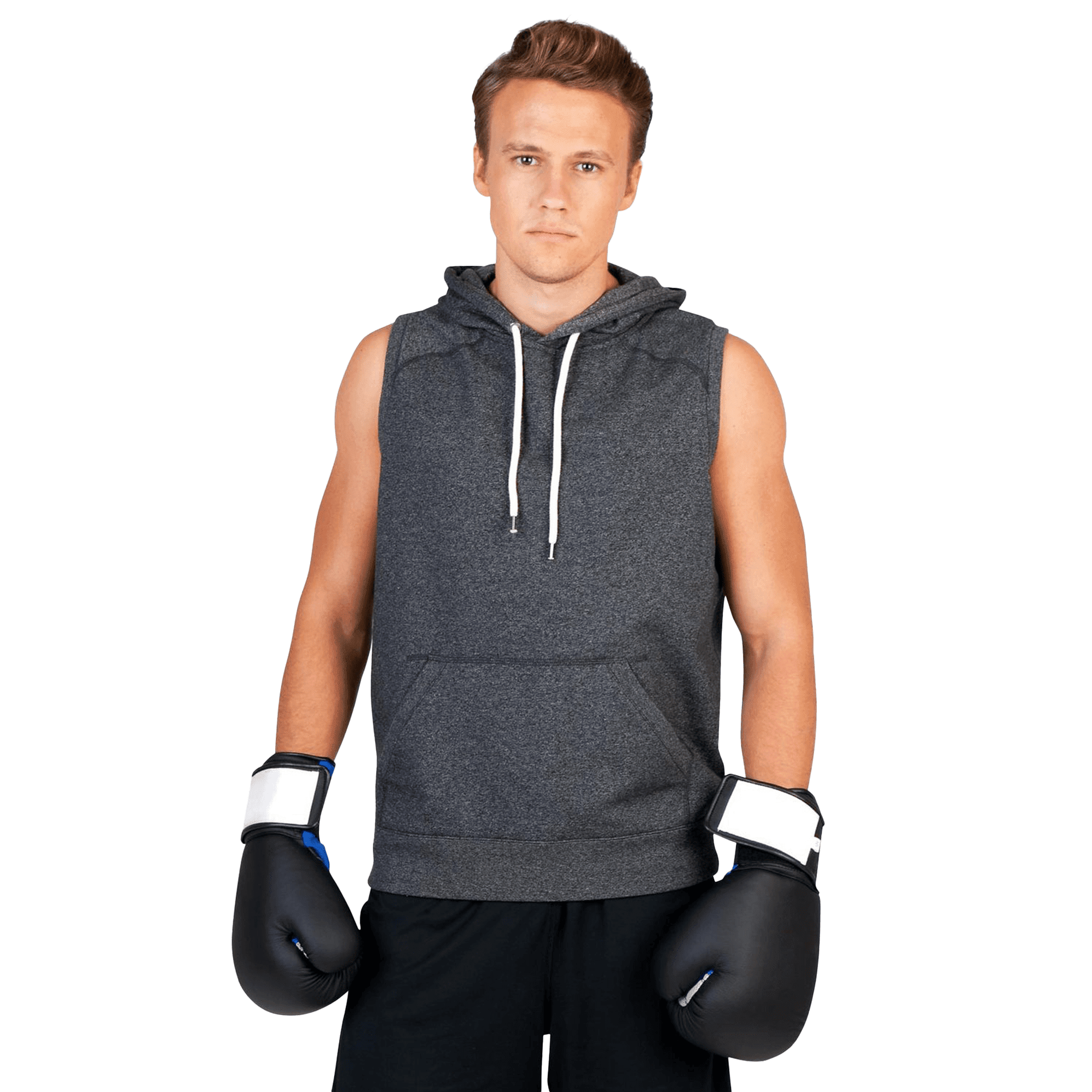 Men s Heather SLEEVELESS Hoodies Greatness Range The Print Studio