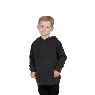 KIDS STONE WASH HOODIE CUSTOM CLOTHING