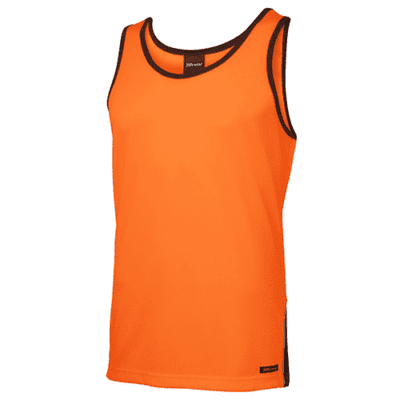 HI VIS 4602.1 CONTRAST SINGLET orange