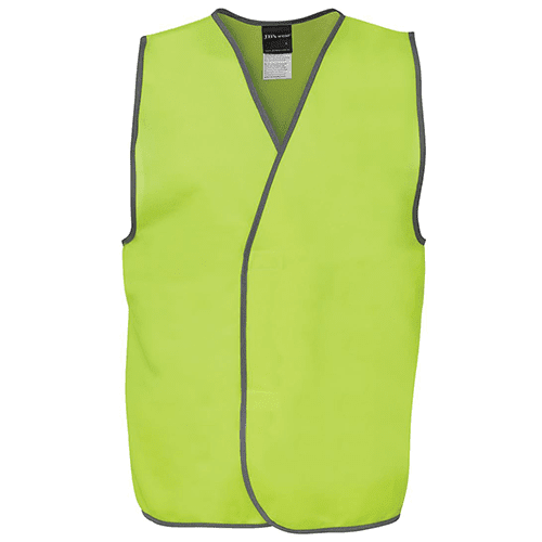 HI VIS SAFETY VEST 6HVSV LIME FRONT