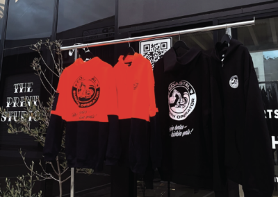 Hivis Shirts hanging on a Rack