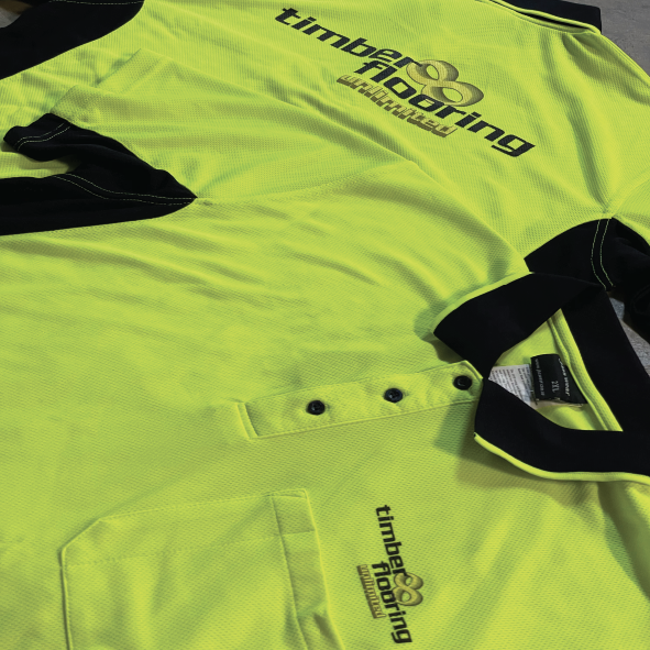 Workwear Polo With Screen Printing Australia