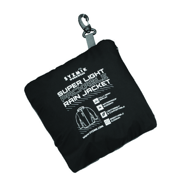 CUSTOM SYZMIK UNISEX SUPER LIGHT PACKABLE RAIN JACKET-05