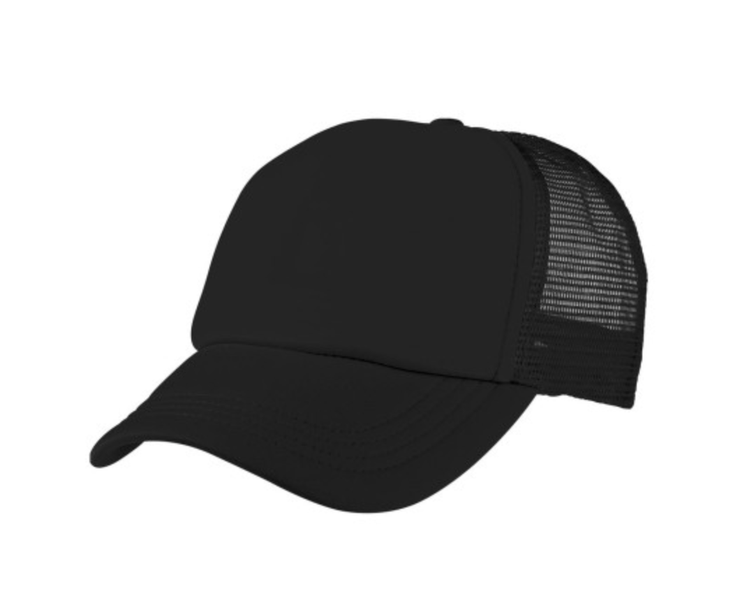 4055 Foam Mesh Trucker Black Custom Cap