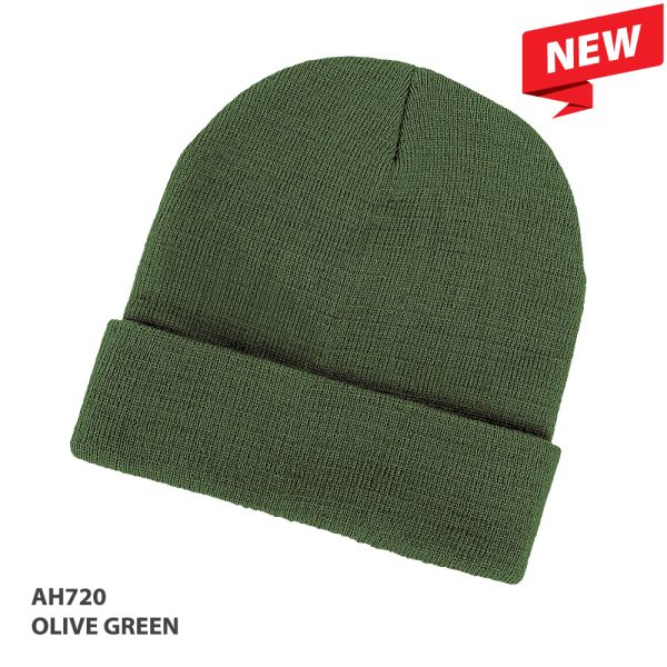 Grace Acrylic Beanie Olive Grace Acrylic Beanie Olive
