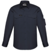 Mens Rugged Cooling Long Sleeve Shirt in Charcoal