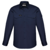 Mens Rugged Cooling Long Sleeve Shirt in Navy