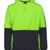 jbs-wear-hi-vis-330g-pull-over-hoodie-lime-black JB's Wear Hi Vis Pull Over Hoodie in Lime and Black
