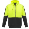 Syzmik Unisex Hi Vis Hoodie in Yellow and Black
