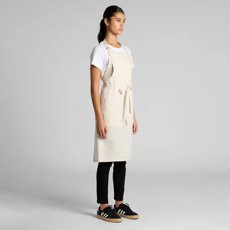 AS Colour Linen Apron from side angle