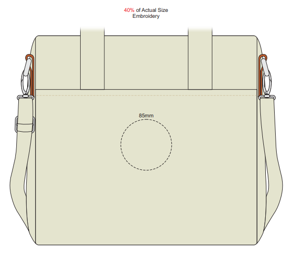 Colton Cooler Tote Branding Template Circle