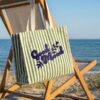 Keepsake Beach Tote Bag Customised on Beach Chair