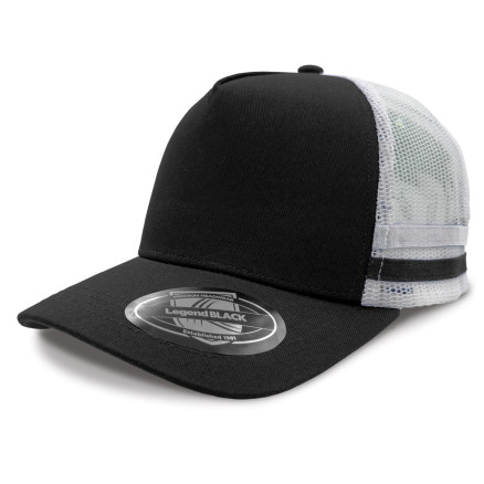 LL Striped Trucker Black and White LL Striped Trucker Black and White