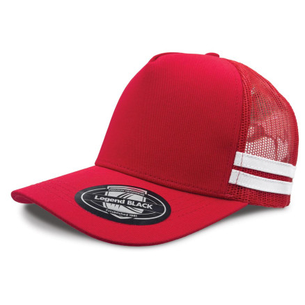LL Striped Trucker Red LL Striped Trucker Red