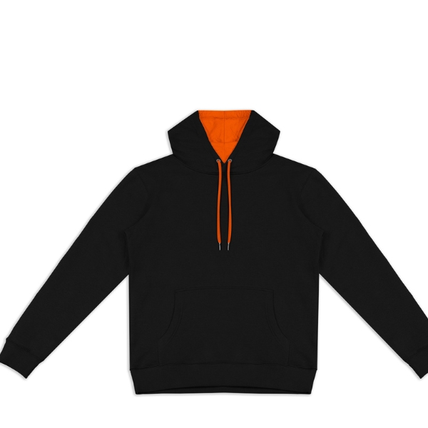 Studio Contrast Unisex Hoodie Orange