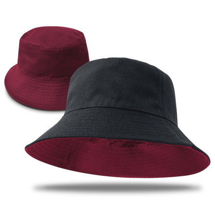 Switch Reversible Bucket Hat Black and Maroon Switch Reversible Bucket Hat Black and Maroon