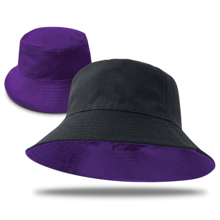 Switch Reversible Bucket Hat Black and Purple Switch Reversible Bucket Hat Black and Purple