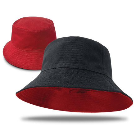 Switch Reversible Bucket Hat Black and Red Switch Reversible Bucket Hat Black and Red