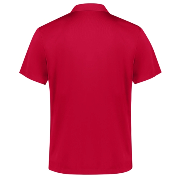 BIZ Kids Short Sleeve Action Polo in Red Back View