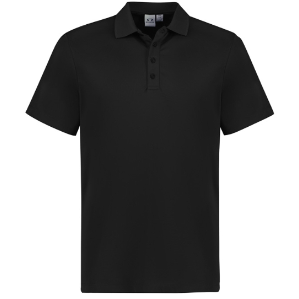 biz-collection-mens-action-short-sleeve-polo-black Biz Collection Mens Action Short Sleeve Polo in Black