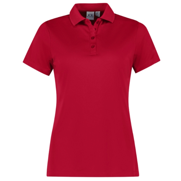 biz-collection-womens-action-short-sleeve-polo-red Biz Collection Womens Short Sleeve Polo in Red