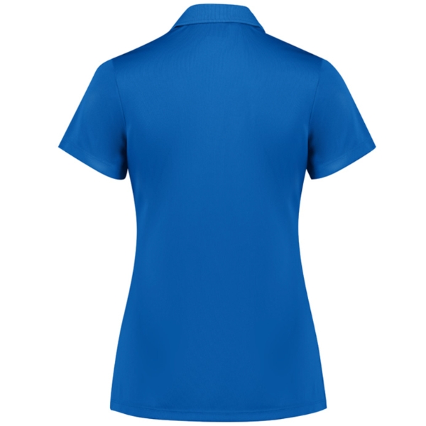 biz-collection-womens-action-short-sleeve-polo-royal-back Biz Collection Womens Short Sleeve Polo in Royal from Back View