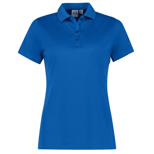 biz-collection-womens-action-short-sleeve-polo-royal Biz Collection Womens Short Sleeve Polo in Royal