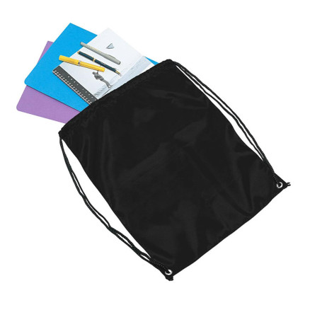 drawstring-bag-in-black Legend Life Backsack Drawstring Bag