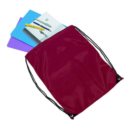 drawstring-bag-in-maroon Legend Life Backsack Drawstring Bag