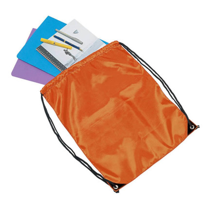 drawstring-bag-in-orange Legend Life Backsack Drawstring Bag