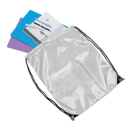 drawstring-bag-in-silver Legend Life Backsack Drawstring Bag
