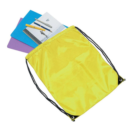 drawstring-bag-in-yellow Legend Life Backsack Drawstring Bag