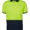jbs-wear-hi-vis-traditional-polo-lime-navy JB's Wear Hi Vis Traditional Polo
