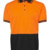 jbs-wear-hi-vis-traditional-polo-orange-black JB's Wear Hi Vis Traditional Polo