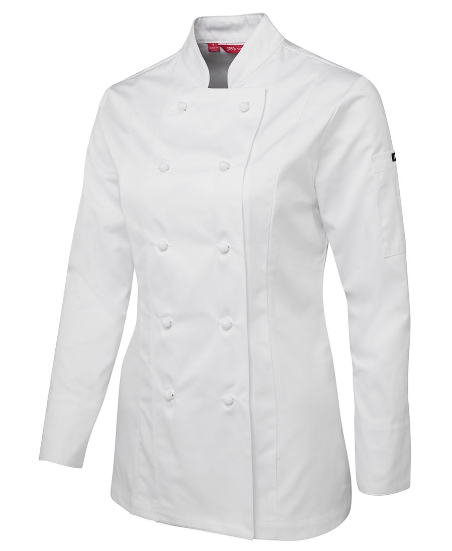 JB's Wear Ladies Long Sleeve Chef's Jacket