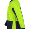 jbs-wear-ls-hivis-gap-polo-lime-navy-side-view JB's Wear Hi Vis Long Sleeve Gap Polo