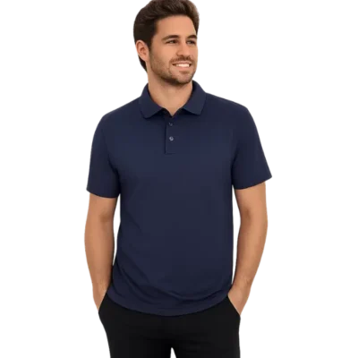 JB's Wear Podium Stretch Polo on Model