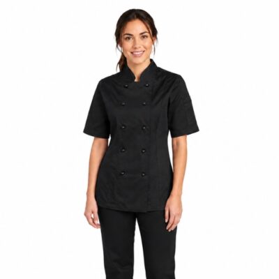 JB's Wear Womens Short Sleeve Chef's Jacket