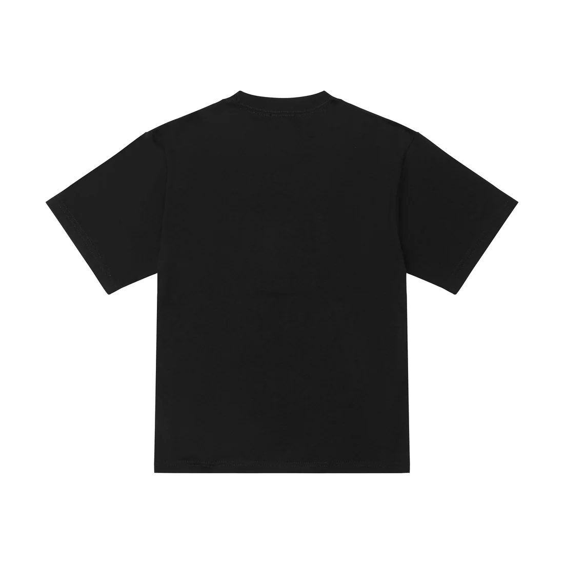 Shaka Wear Cropped Heavyweight Tee in Black from Back