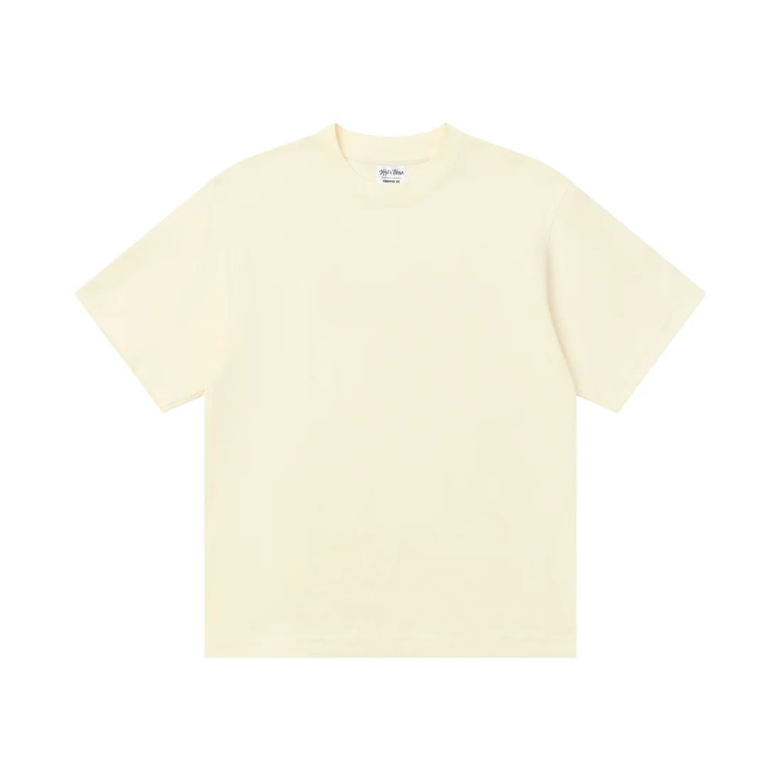 Shaka Wear Cropped Heavyweight Tee in Off-White