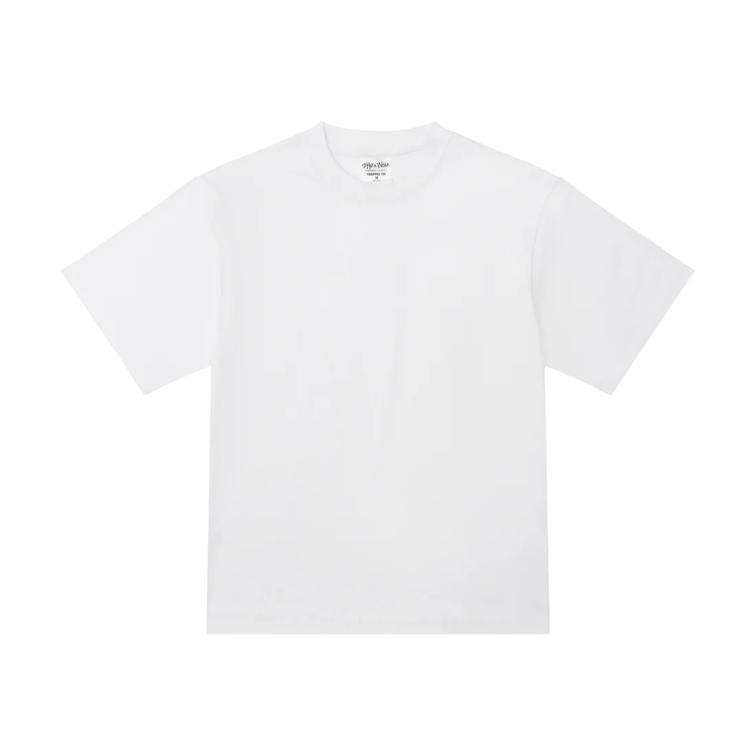 Shaka Wear Cropped Heavyweight Tee in White