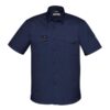 syzmik-rugged-cooling-shirt-navy Syzmik Mens Rugged Cooling Short Sleeve Shirt