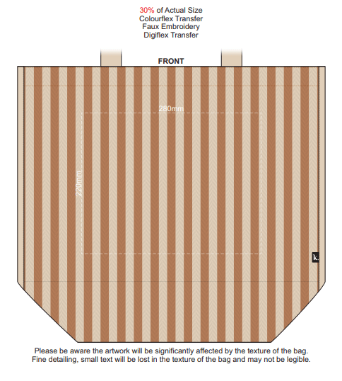 Custom Keepsake Tote Branding Template