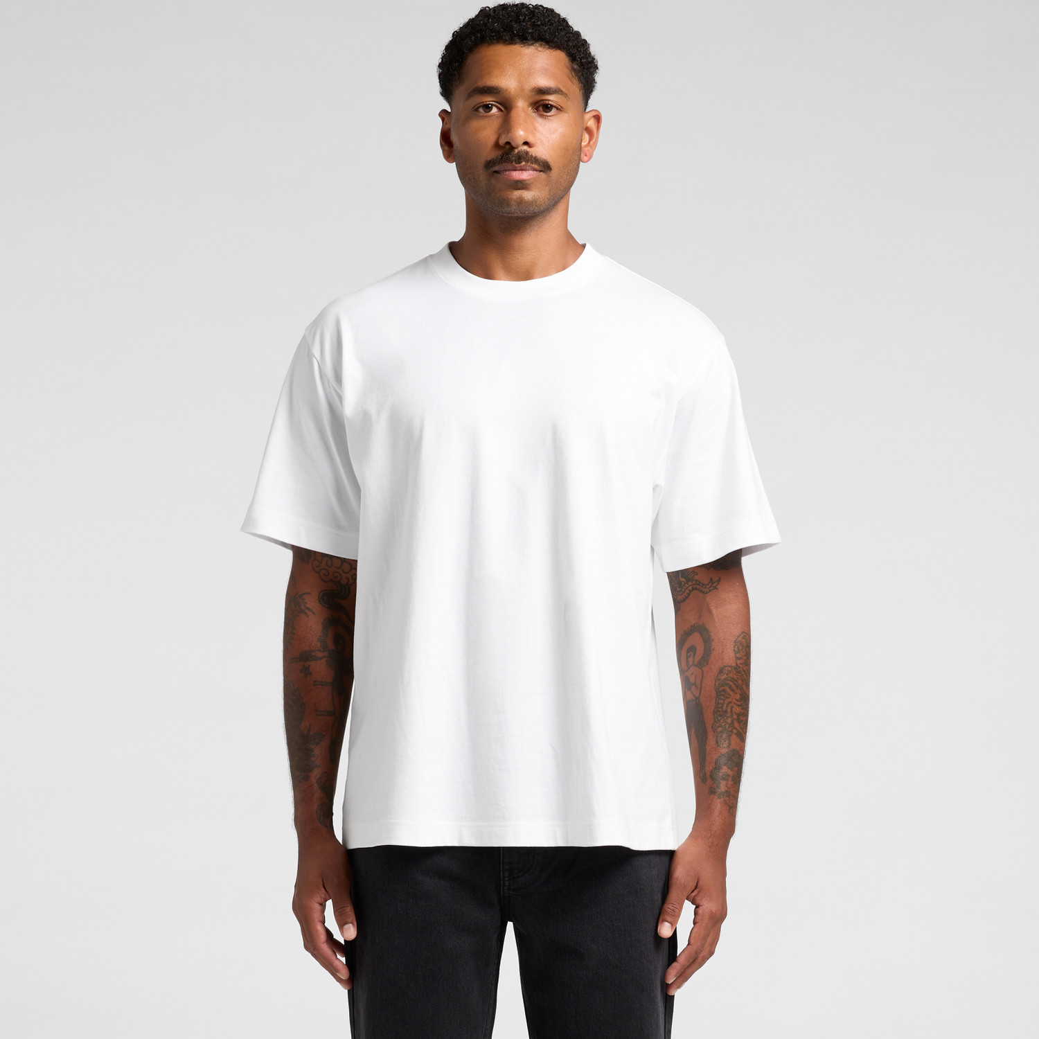 5030_BOX_TEE_MAIN__29244 AS Colour Box Tee 5030 in White from Front