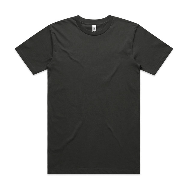 5050T_BLOCK_TEE_COAL__71286 AS Colour Block Tubular Tee in Coal