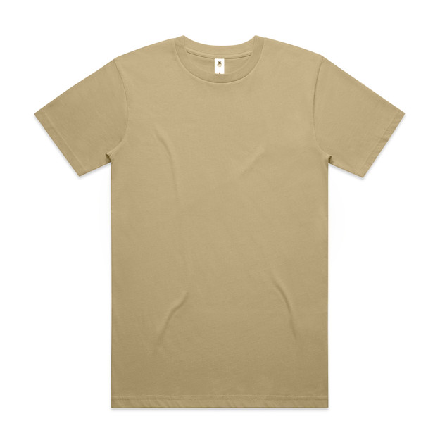 5050T_BLOCK_TEE_KHAKI__83262 AS Colour Block Tubular Tee in Khaki