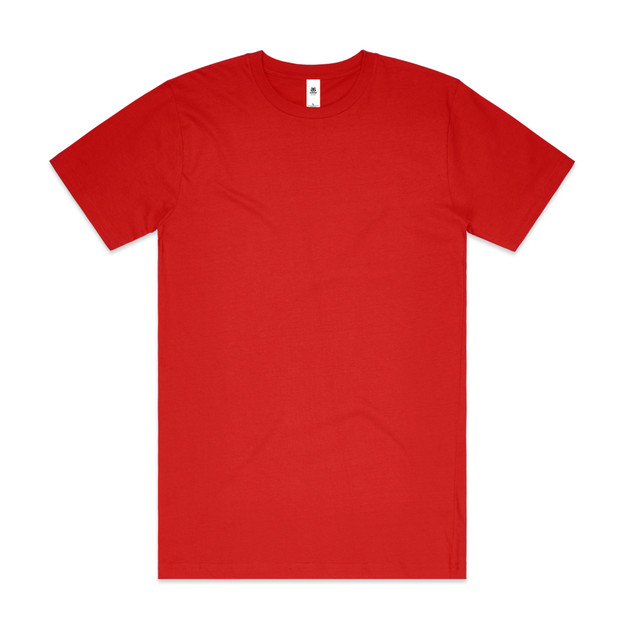 5050T_BLOCK_TEE_RED__99462 AS Colour Block Tubular Tee in Red