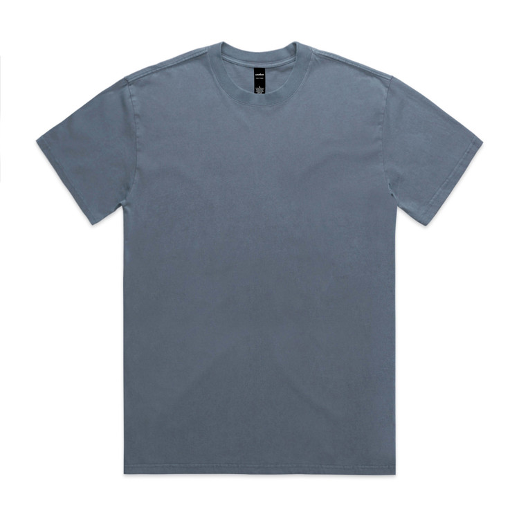 AS Colour Heavy Faded Tee 5082 in Faded Indigo